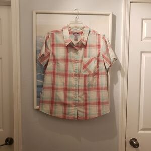 Wrangler Kids Plaid Shirt in Pink and Blue